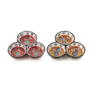 Handmade Turkish Iznik Ceramic Bowl — Blue & White