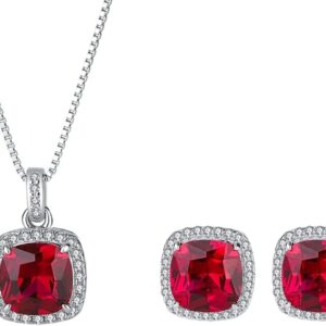 Hürrem Sultan Ruby Jewellery Set — 925 Silver