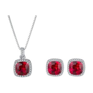 Hürrem Sultan Ruby Jewellery Set — 925 Silver