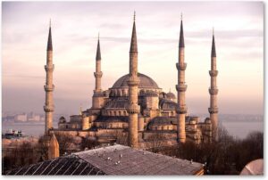 Istanbul Sultan Ahmet Mosque Canvas Wall Art - Blue Mosque painting