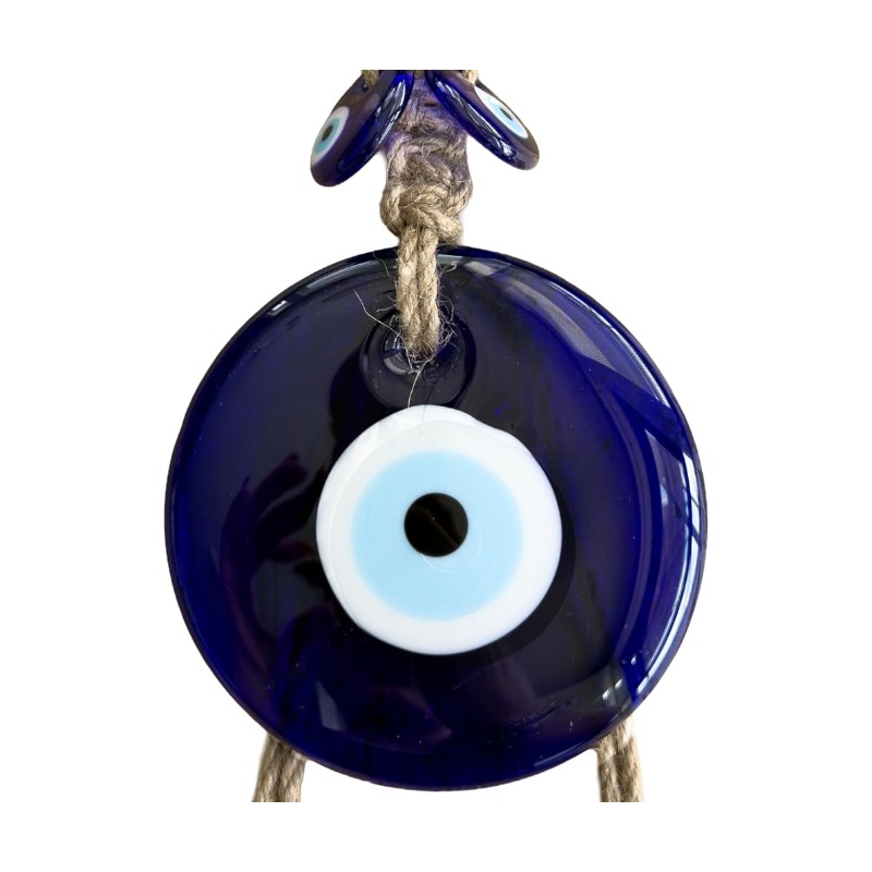 Turkish Evil Eye Wall Hanging - Blue Nazar Amulet for home protection